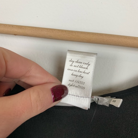 Francesca's Black Gold Sequin Drop Waist Dress - Picture 8 of 8